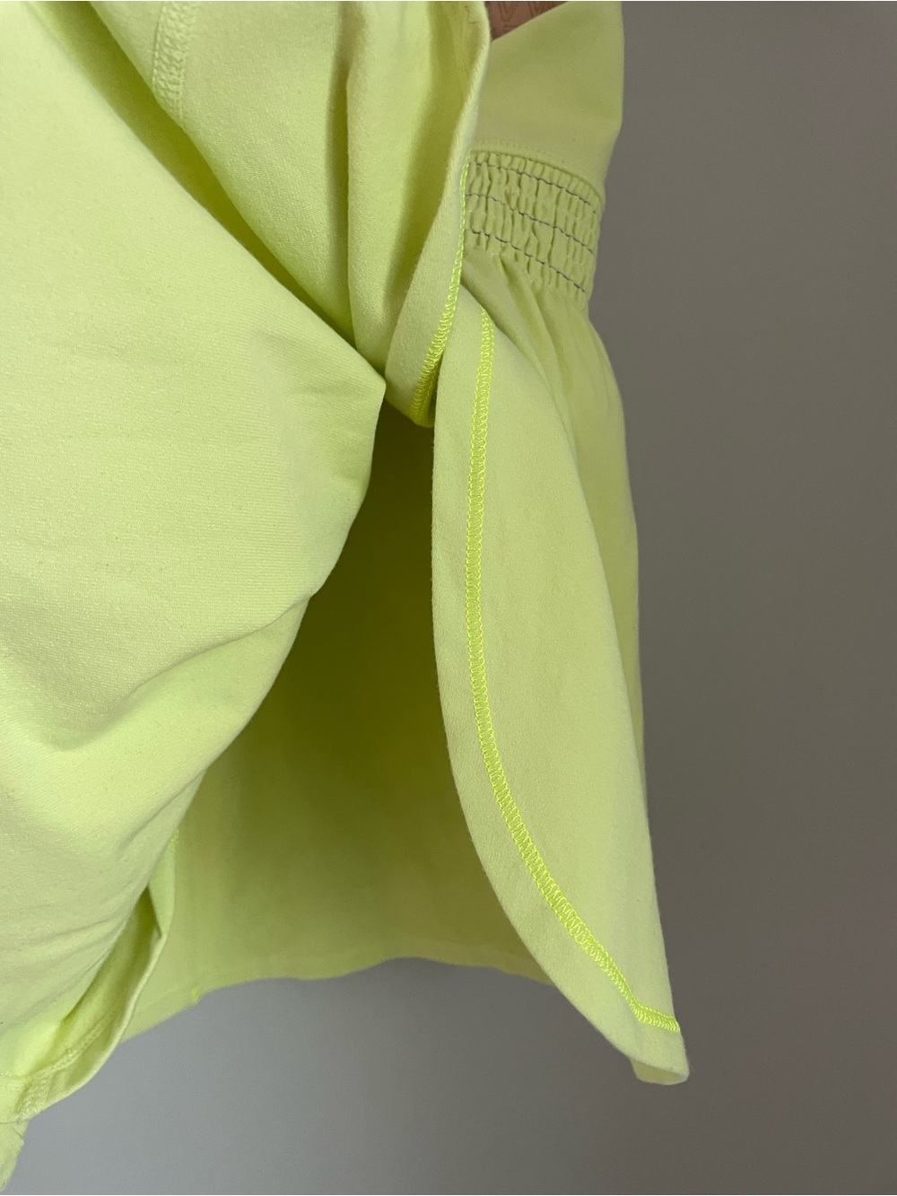 Ivivva Athletica By Lululemon Smocked Active Tank Top Size 8 Yellow Dance Kids - Picture 7 of 7